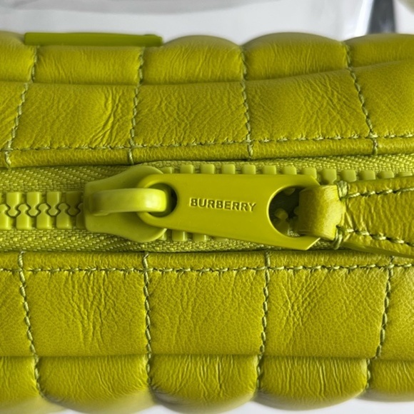 BURBERRY NWT BNIB Mini Lola Quilted Leather Camera Bag Vivid Lime - Picture 11 of 14